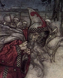 Detail from ''Saint Nicholas'' by Arthur Rackham